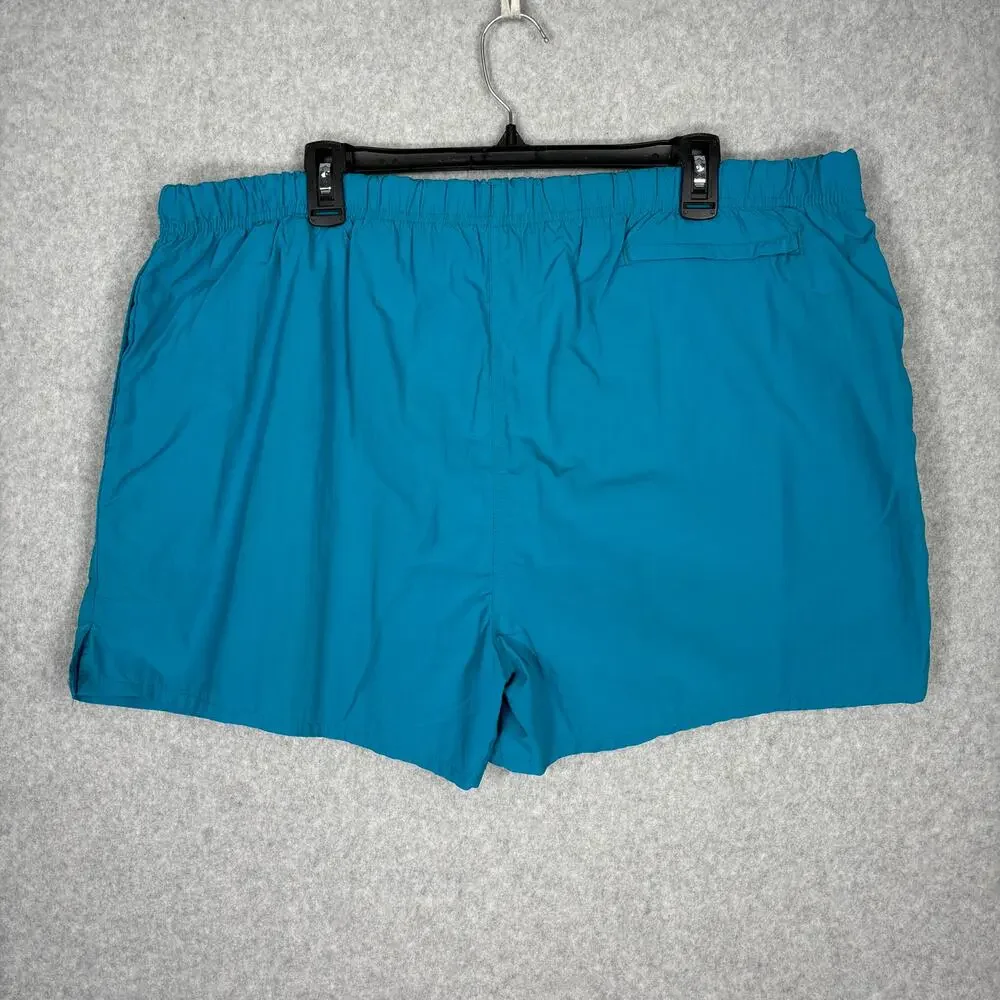 Lands‎ End Swim Trunks Mens XL Blue Shorts Thighs Out Pockets 4